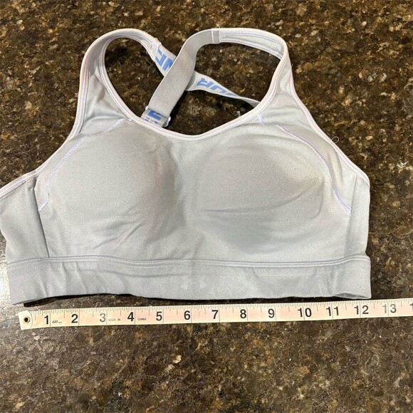 Under Armour Other - Under Armour Sports Bra Womens Size M Gray Purple Racerback High Support